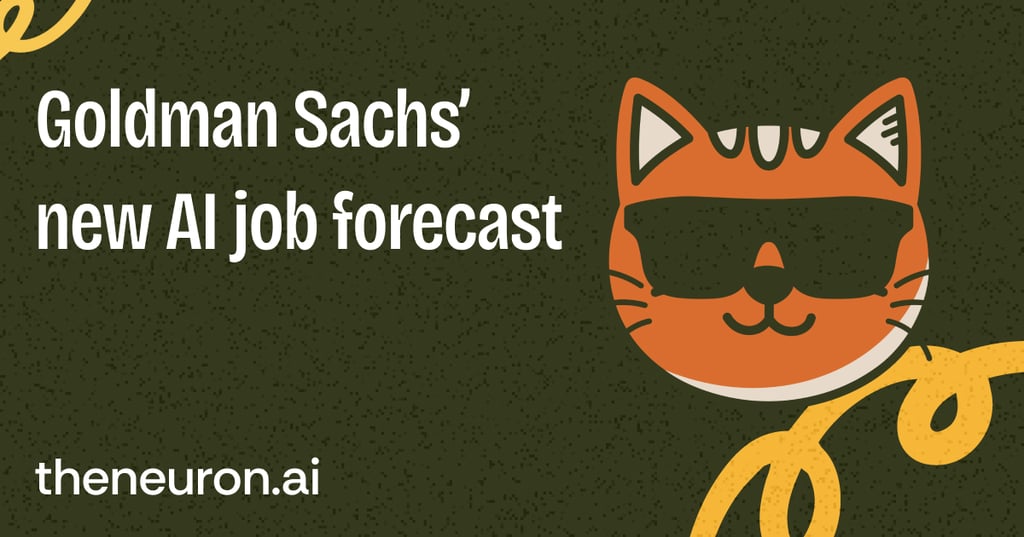 😺 Goldman Sachs' new AI job forecast & how to train your Claude (Code)... Thumbnail