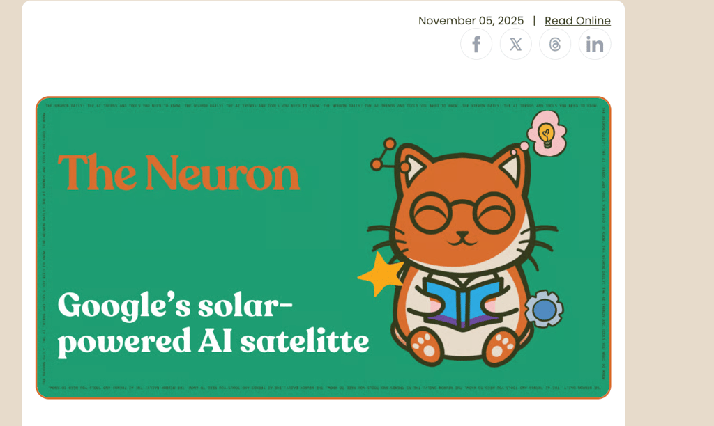 The Neuron Overflow: Bonus AI News & Tools for Wednesday, November 5 Cover Image
