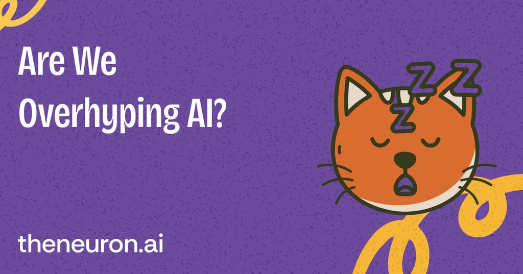 😺 "AI is overhyped" Thumbnail