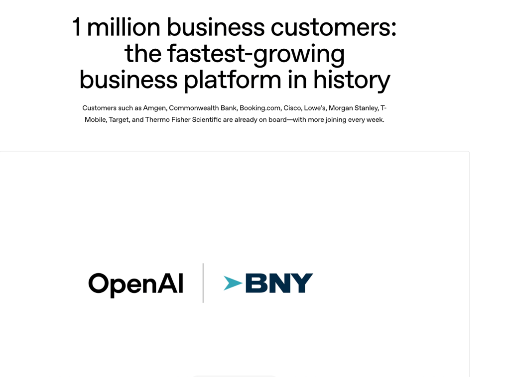 OpenAI is officially the fastest-growing business platform in history. Cover Image