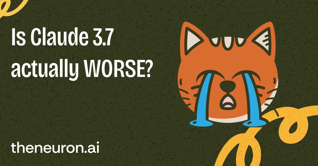 😺Claude 3.7 backlash Thumbnail