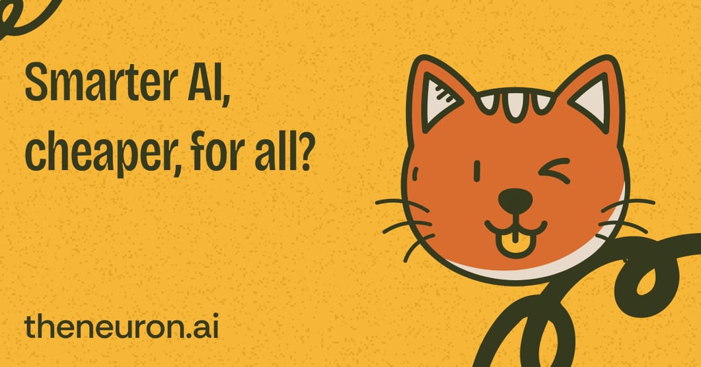 😺 AI just got WAY cheaper... Thumbnail
