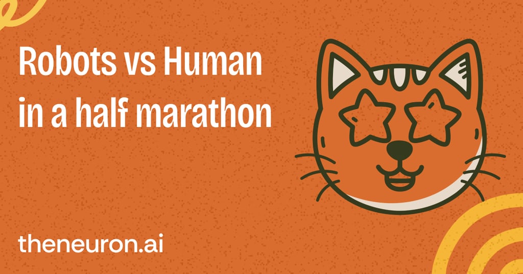 😺Robots and humans ran a half-marathon in China...guess who won? Thumbnail