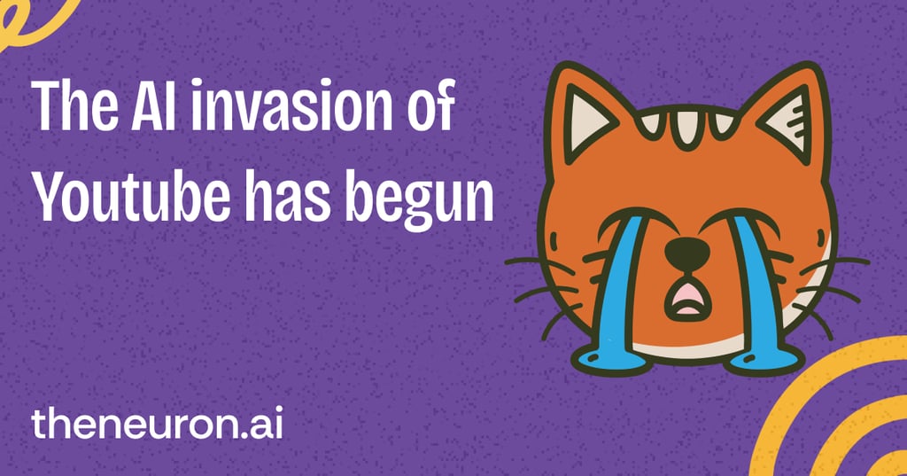 😺 The AI invasion of YouTube (and Hollywood) has begun... Thumbnail