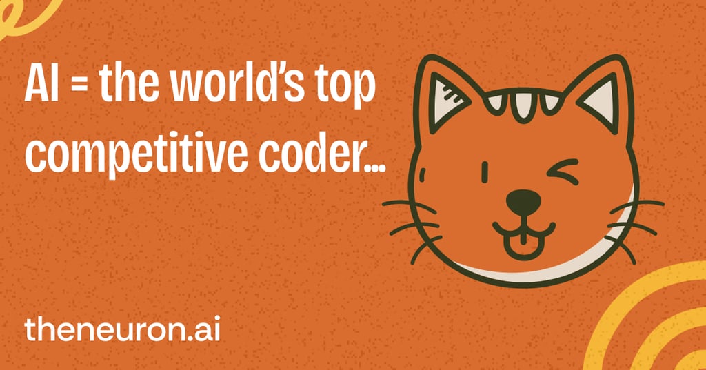 😸 AI's huge competitive coding win... Thumbnail