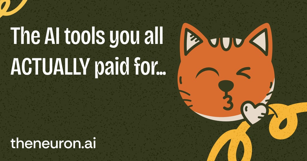 😺The 50+ AI tools Neuron readers ACTUALLY pay for... Thumbnail