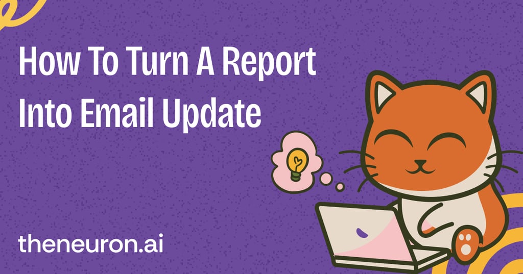 😺 How To Turn A Report Into Email Update Thumbnail
