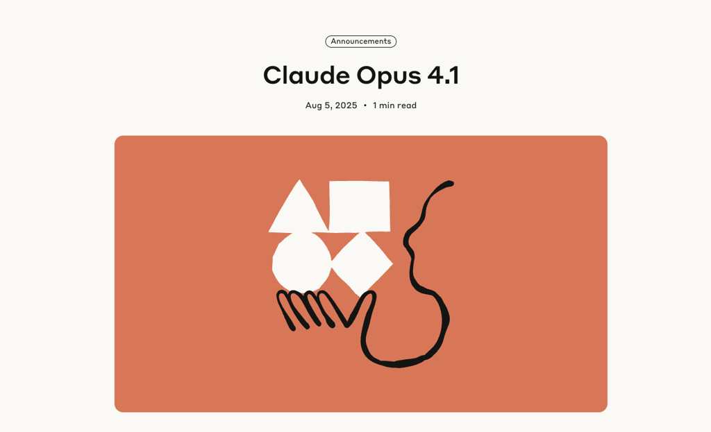 Claude Opus 4.1 is Here: Everything You Need to Know About Anthropic's Latest Upgrade Cover Image