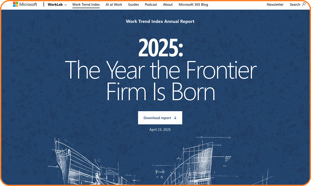 Microsoft's Latest Report Says 2025 Is The Year of the “Frontier Firm”—Here's What That ACTUALLY Means… Cover Image