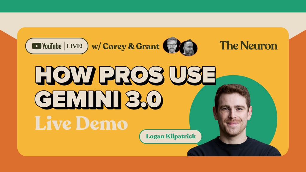 Live Gemini 3.0 Demo with Google DeepMind’s Logan Kilpatrick Cover Image