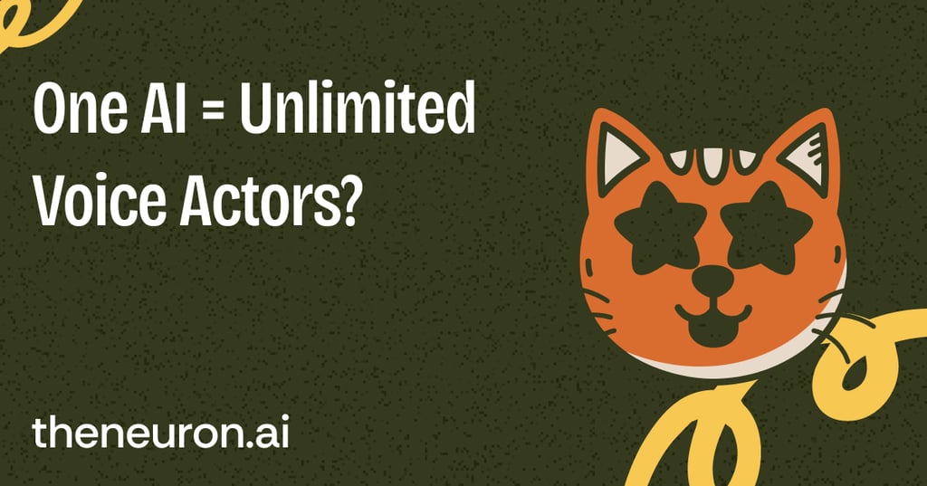 🐈 One AI = unlimited voice actors? Thumbnail