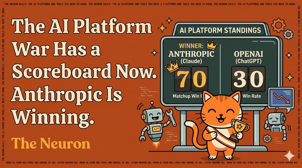 😺 The Enterprise AI Platform War Has a Scoreboard Now. Anthropic Is Winning.