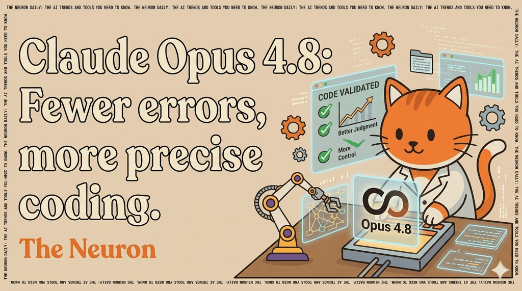 😺 Claude Opus 4.8 got safer today