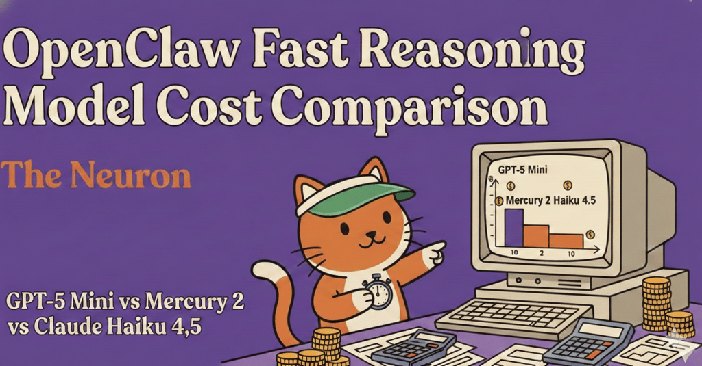 OpenClaw Fast Reasoning Model Cost Comparison: GPT-5 Mini vs Mercury 2 vs Claude Haiku 4.5