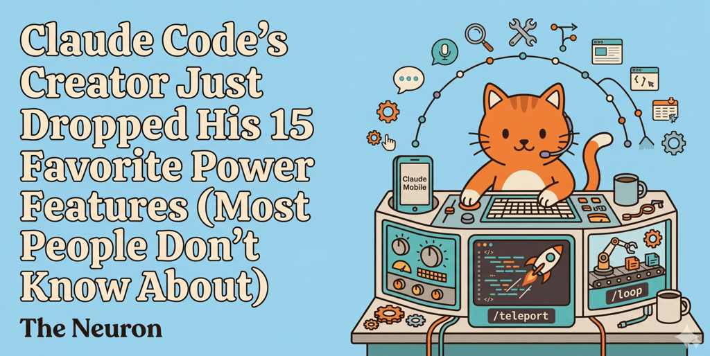 Claude Code Creator's 15 Favorite Slept On Features Header THe Neuorn