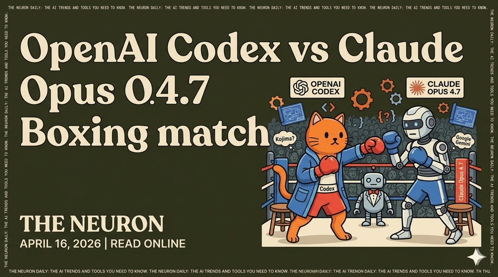 😺 Anthropic shipped Opus 4.7. OpenAI countered.