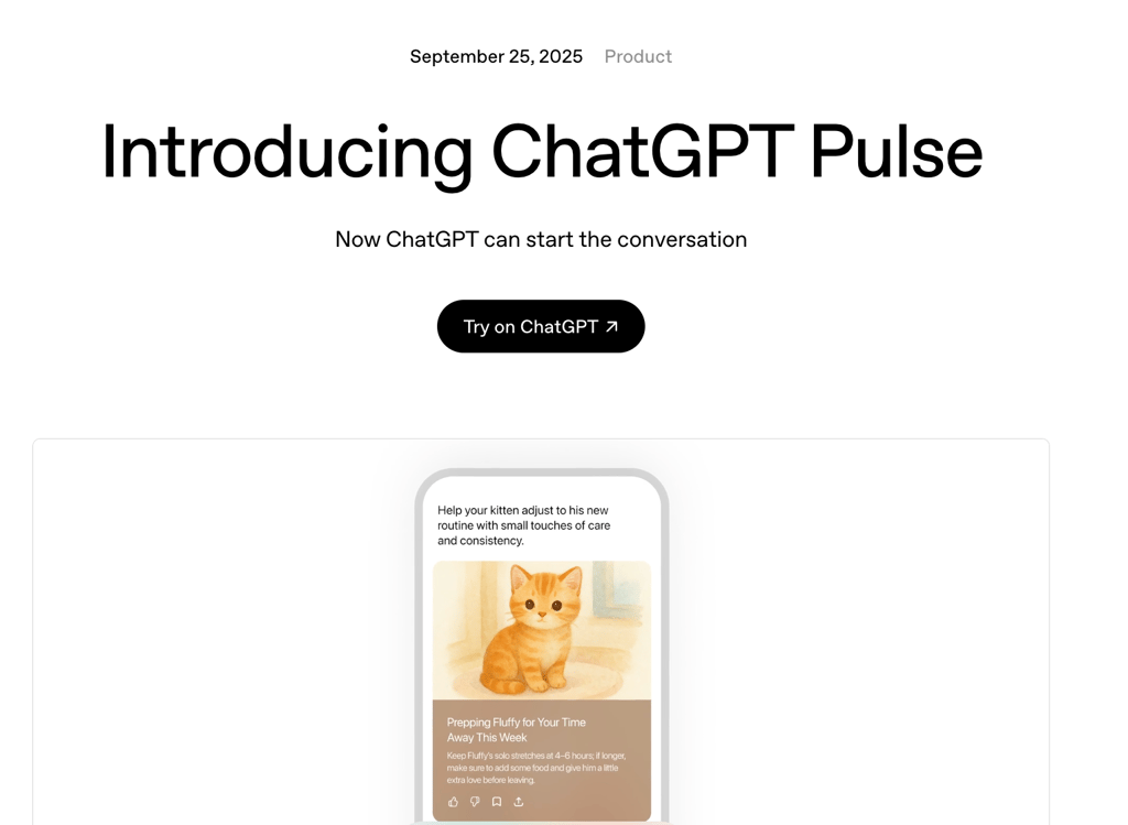 ChatGPT Pulse Makes AI Your Personal Research Assistant (While You Sleep) Cover Image