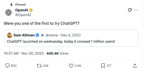 Three Years of ChatGPT: A Retrospective (2022–2025) Cover Image