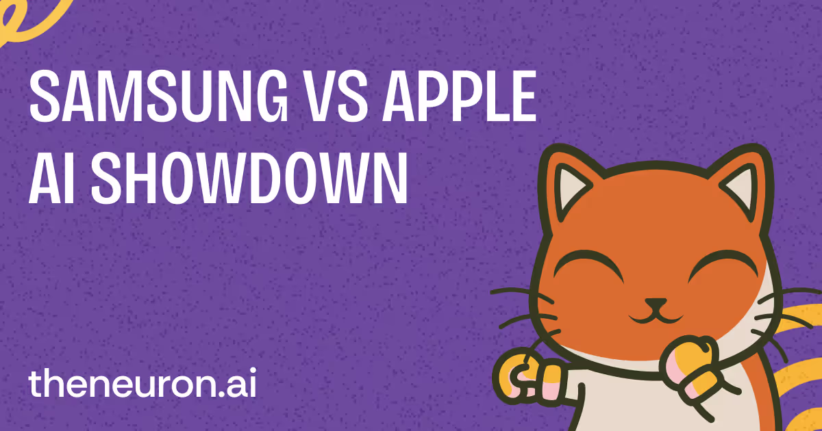 😺 Samsung vs Apple AI showdown Thumbnail