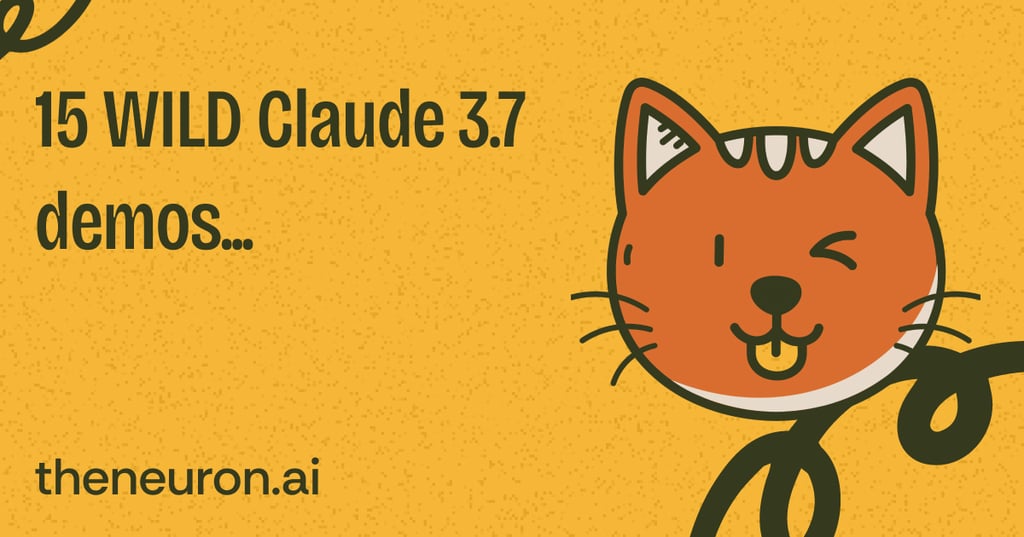 😺 15 WILD Claude 3.7 demos Thumbnail