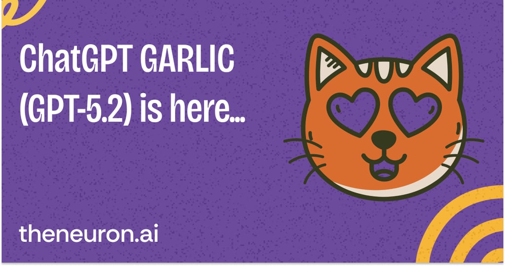 😸 WTF is ChatGPT "Garlic"? ChatGPT 5.2 is here... Thumbnail