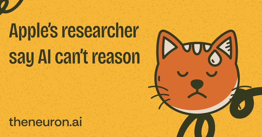 😺 Apple says AI can’t reason Thumbnail