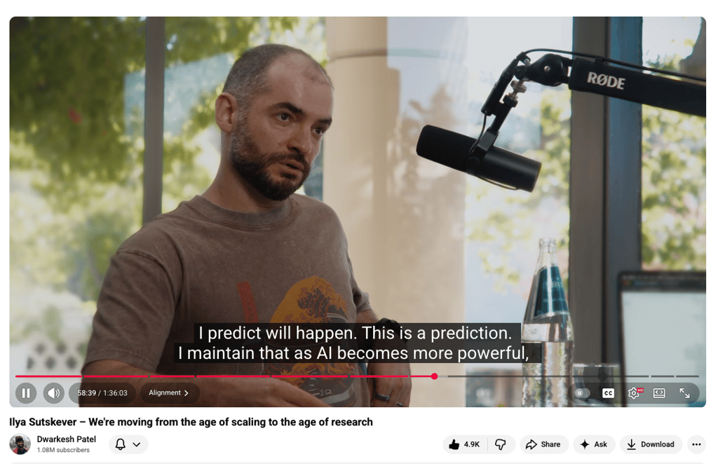 Unpacking Dwarkesh's Ilya Sutskever Interview on AGI, ASI, and How to Build Both Safely Cover Image
