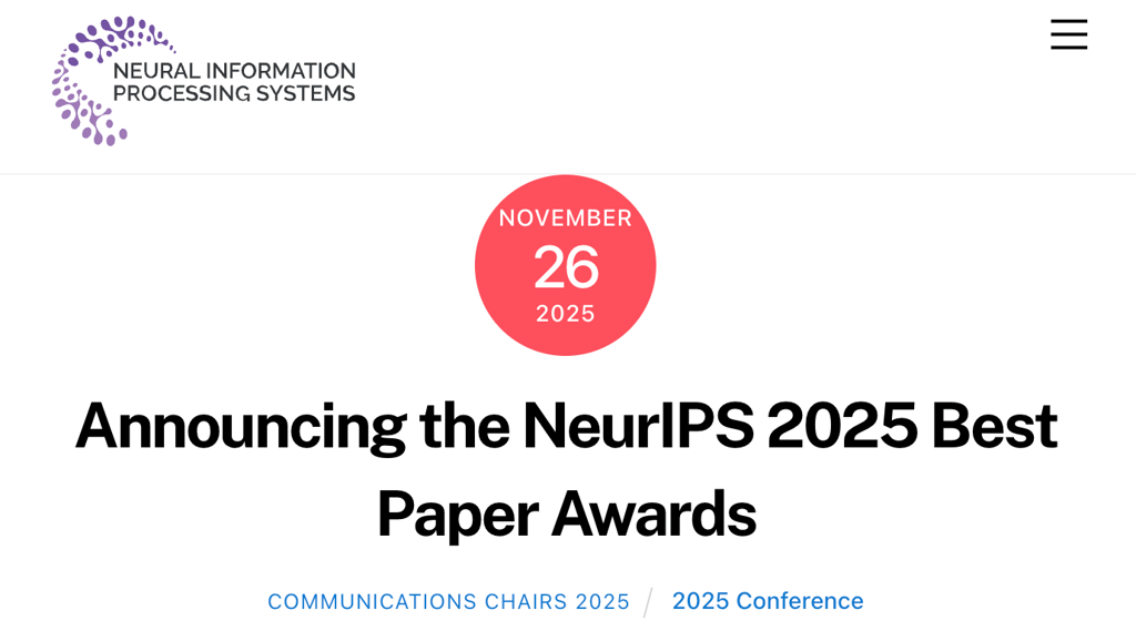 The Best Papers at NeurIPS 2025, Explained Cover Image