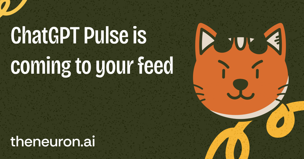 😸 Is ChatGPT Pulse OpenAI's first attempt at a social network?? Thumbnail