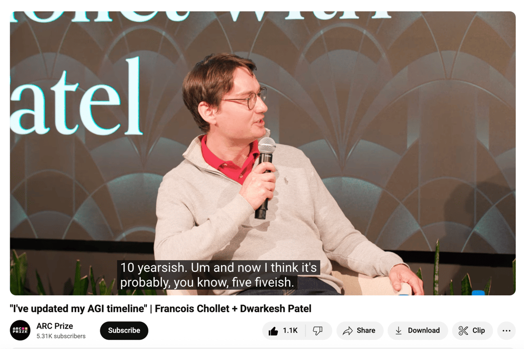 The Clock is Ticking: AI Skeptic François Chollet Slashes AGI Timeline to 5 Years, Unveils New Benchmark to Prove It Cover Image