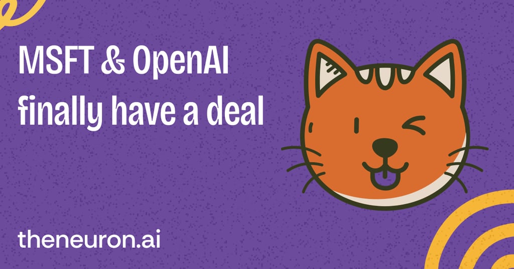 😺 Microsoft and OpenAI bury the hatchet?? Thumbnail