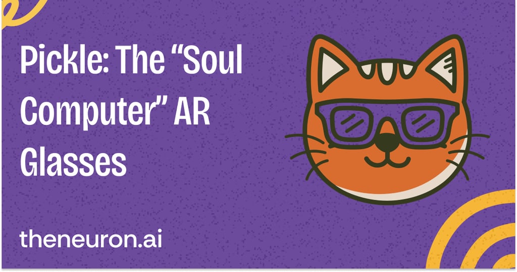 😸 Pickle 1 AR glasses go viral, then get called fake... Thumbnail