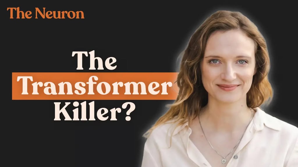 😺 🎙️ Watch: "Transformers will not get us to AGI." Here's what might. Thumbnail