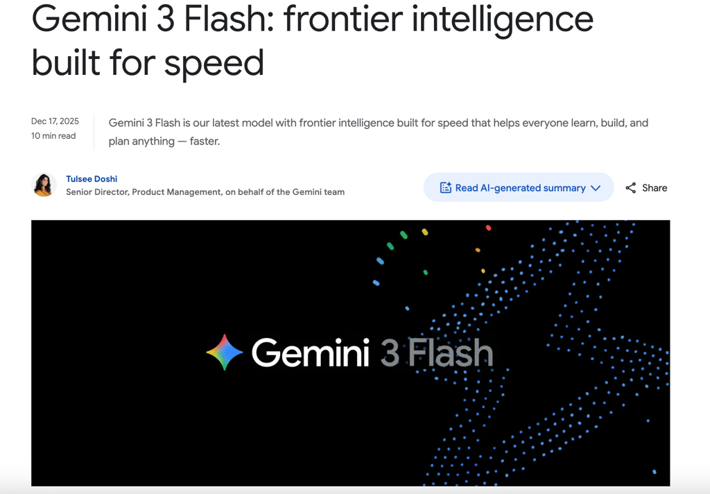 Is Gemini 3 Flash the "intelligence too cheap to meter" moment for AI? Cover Image