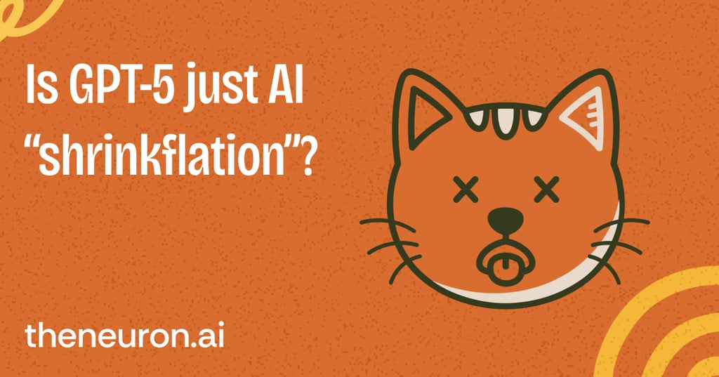 😺Is GPT-5 AI "Shrinkflation"? Thumbnail