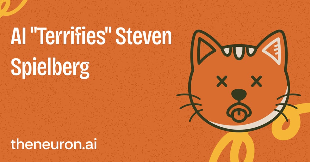 😺 AI "terrifies" Steven Spielberg Thumbnail