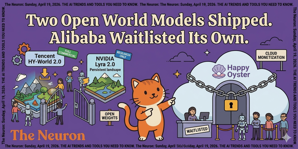 😺 Two free 3D world models dropped this week