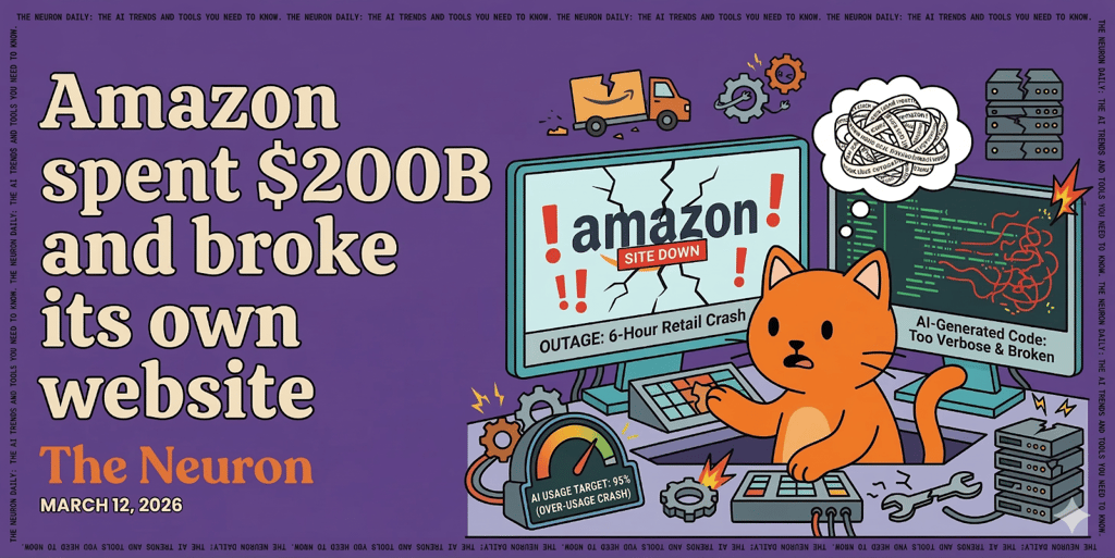 😺 Amazon spent $200B and broke its own website