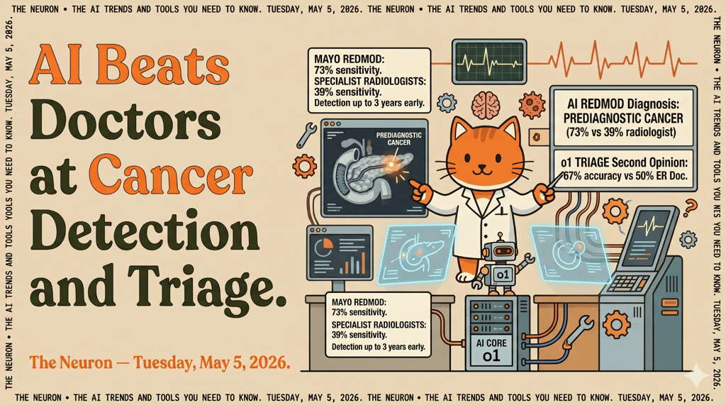 😺 Mayo's AI spotted cancer 3 years before doctors did