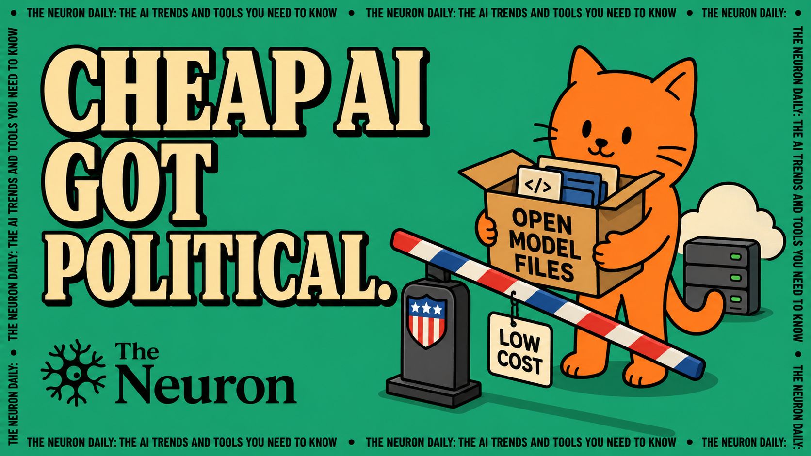 😼 Cheap AI got political