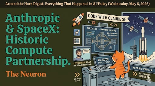 😺 Anthropic 🤝 SpaceX data center deal